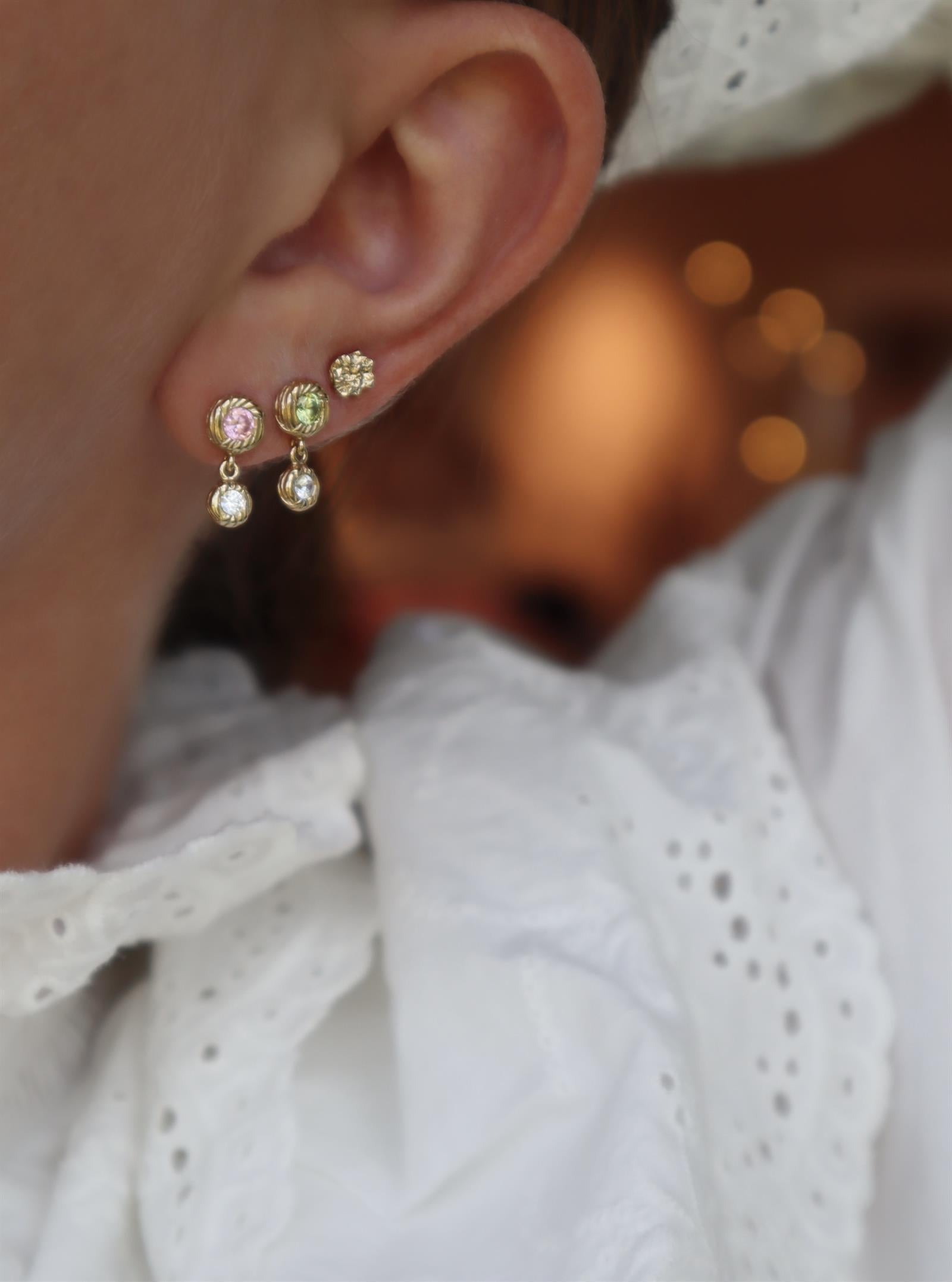 I AM GOLD DAINTY STUDS